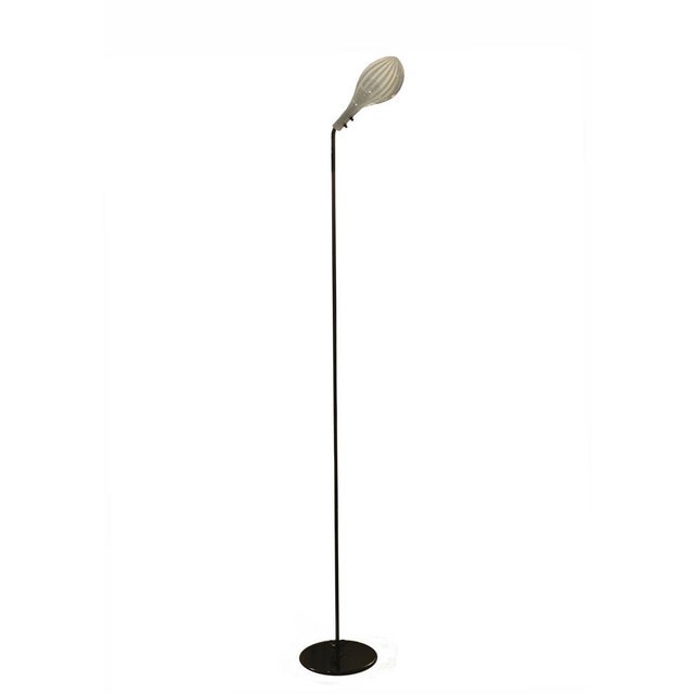 Vintage Floor Lamp in Murano Glass and Black Metal, 1980s For Sale - Image 10 of 10