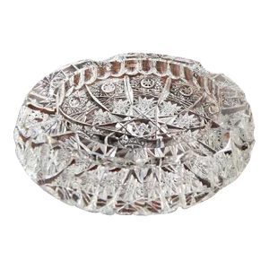 Beautiful Vintage Intricately Cut Fine Crystal Small Round Bowl.