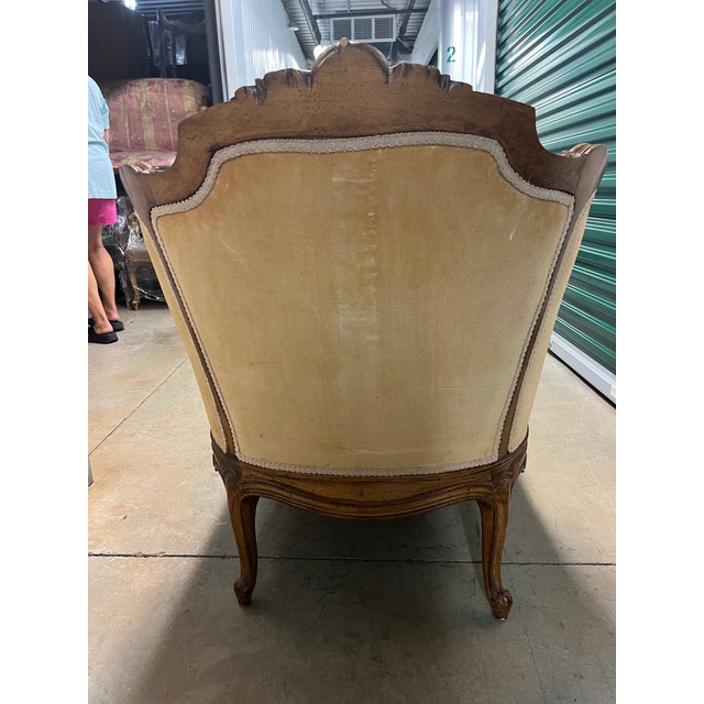 Late 19th Century Antique French Louis XV Chaise Lounge For Sale - Image 5 of 7