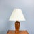 1970s Danish Table Lamp in Teak with Linen Shade from Dyrlund, 1970s For Sale - Image 5 of 10