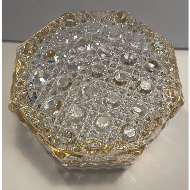 1960s 1960s Glass Octagonal Casket For Sale - Image 5 of 7