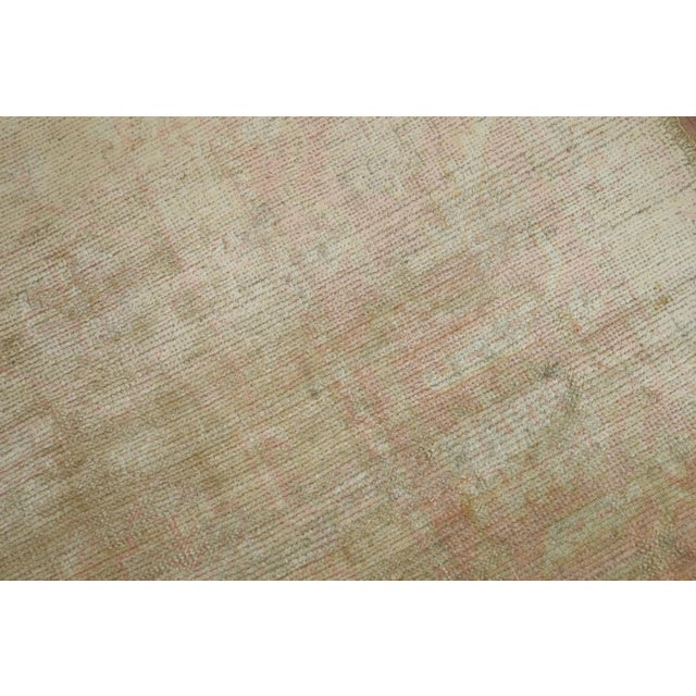 Gray Pale green Pink Antique Oushak Rug - 10' x 13'4" For Sale - Image 8 of 11