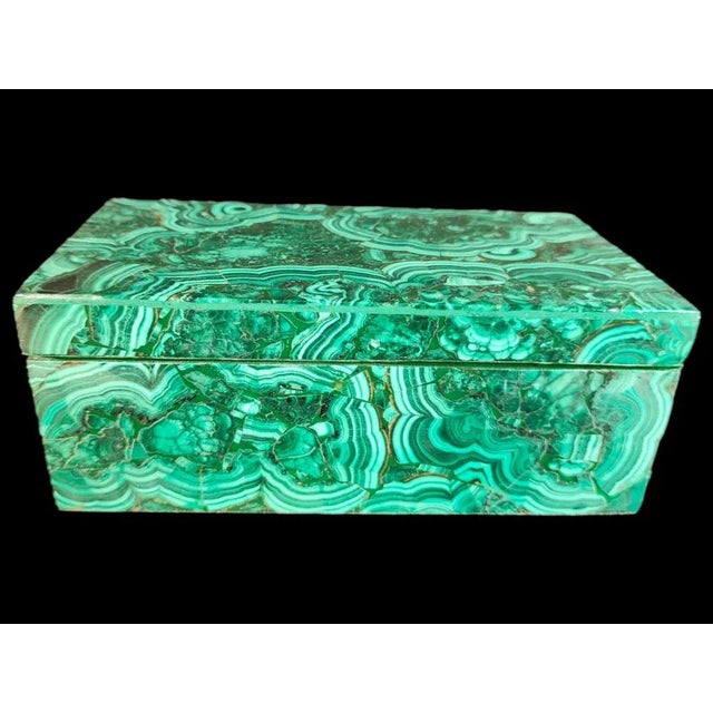 Malachite Box, 20th Century For Sale - Image 6 of 11