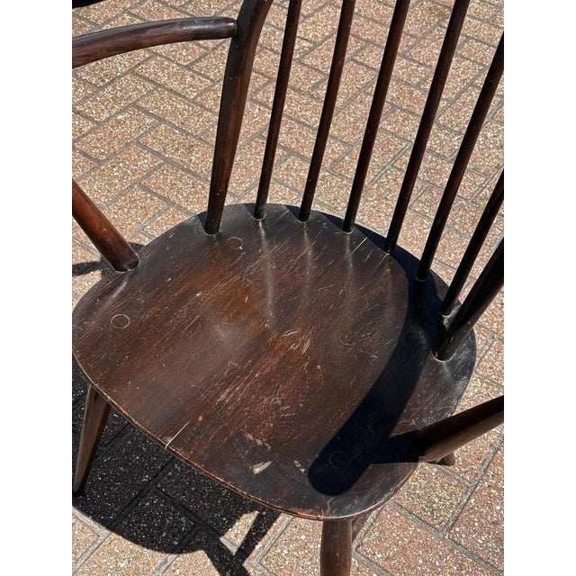 Wood Vintage Windsor Dining Chairs from Ercol, 1960s, Set of 4 For Sale - Image 7 of 14