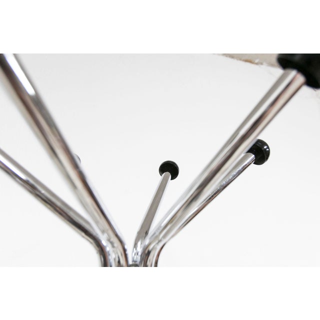 Gray Rotating Parrot Coat Rack with 12 Chrome Hooks and Plastic Half Spheres, 1960s For Sale - Image 8 of 18