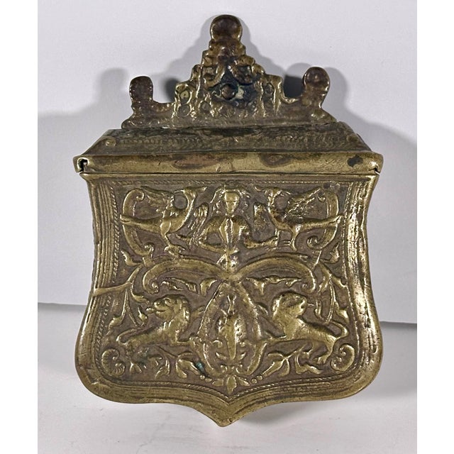 Antique Ottoman Palaska Cartridge Box for your consideration. The box measures approx. 5 1/4 inches tall, 4 inches wide...
