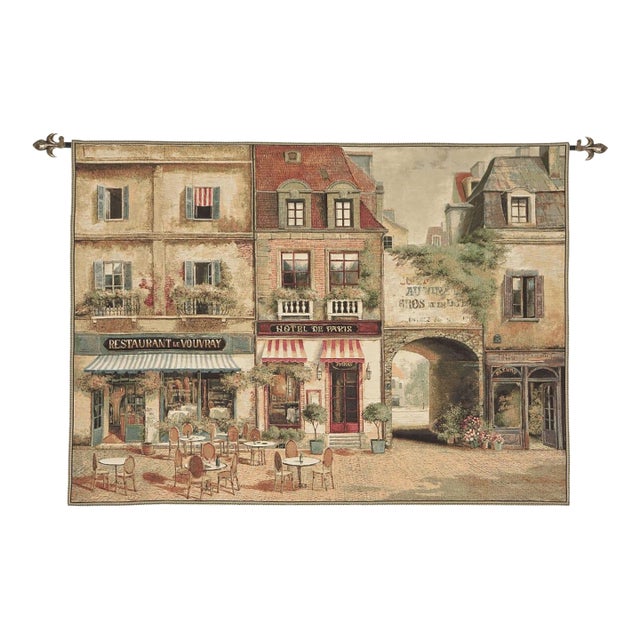 Paris - Vouvray Loom Woven Tapestry - 104 X 142 Cm (3'5" X 4'8") - Requires Rod Size 4 For Sale