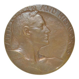 National Bank of Portland Oregon Bronze Medal by Avard Fairbanks c.1929 For Sale