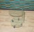 Glass Vintage Round Side Table on Wheels, 1980s For Sale - Image 7 of 8