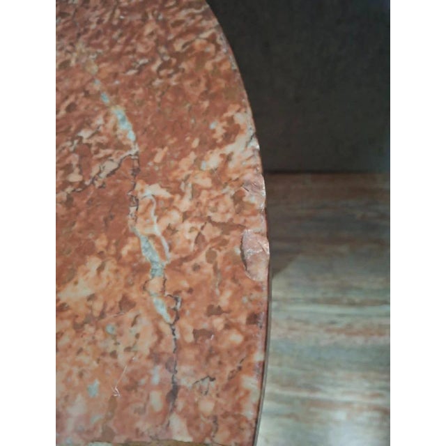 Empire-Style Side Table in Mahogany and Mahogany Veneer For Sale - Image 4 of 8