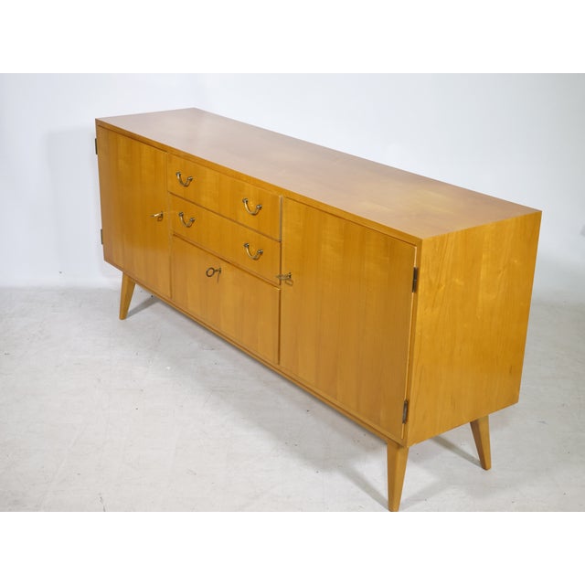 Mid-Century Cherrywood Sideboard from Möbel Mann, 1960s For Sale - Image 4 of 11