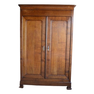 Antique Louis Philippe Cabinet in Oak For Sale