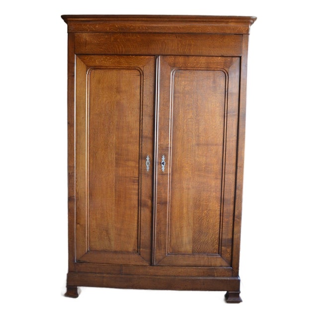 Antique Louis Philippe Cabinet in Oak For Sale