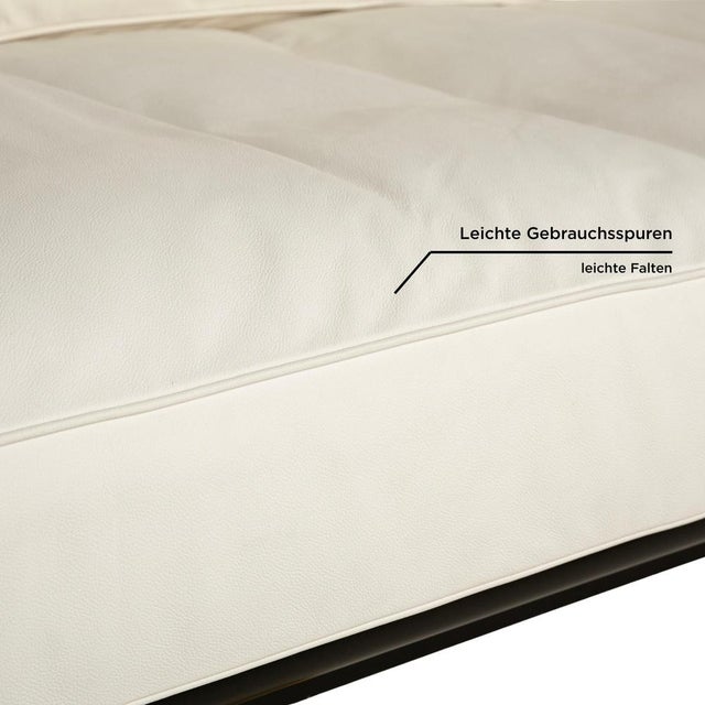 Cream and Black Leather Lounger Sofa from Draenert For Sale - Image 10 of 18