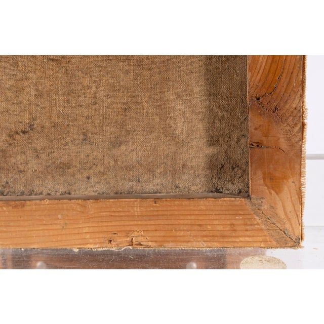 Unknown, Young Woman Among Sunflowers, 1909, Oil on Canvas For Sale - Image 10 of 14