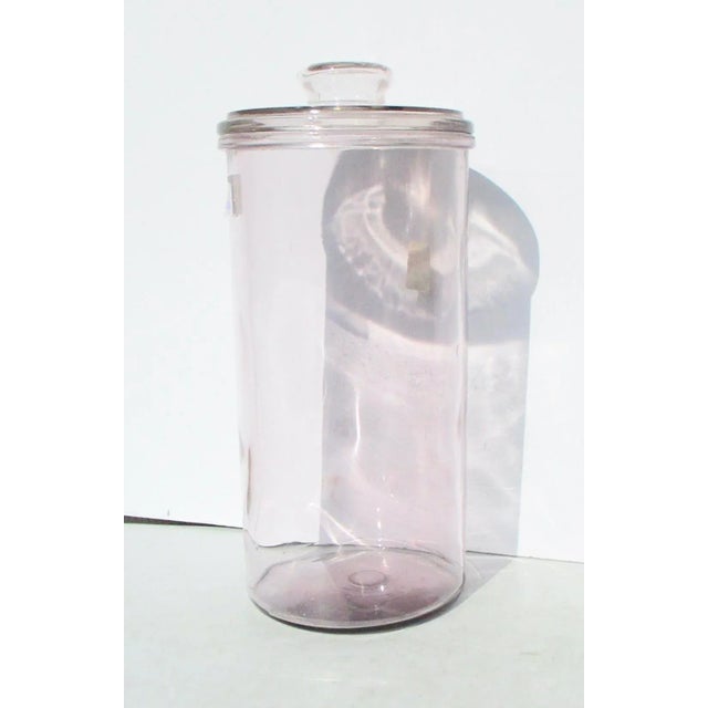 Vintage 1950s Blown Glass Barber Jar For Sale - Image 4 of 8