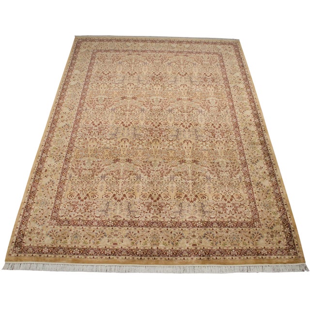 Vintage Pakistani Kerman Design Rug - 9'11" X 13'9" For Sale - Image 4 of 9