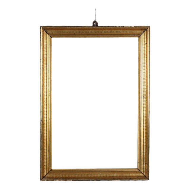 Empire Gilt Frame in Gold Leaf For Sale
