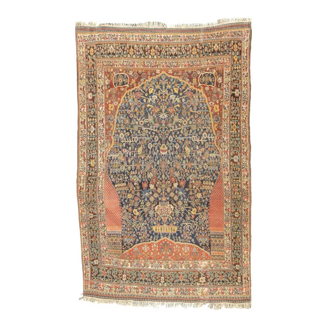 Fine Antique Persian Qashqai Rug 5'7'' X 8'10'' For Sale