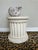 Marzio Cecchi Vintage 1980’s Neoclassic Fluted Plaster Pedestal Side Table For Sale - Image 4 of 12