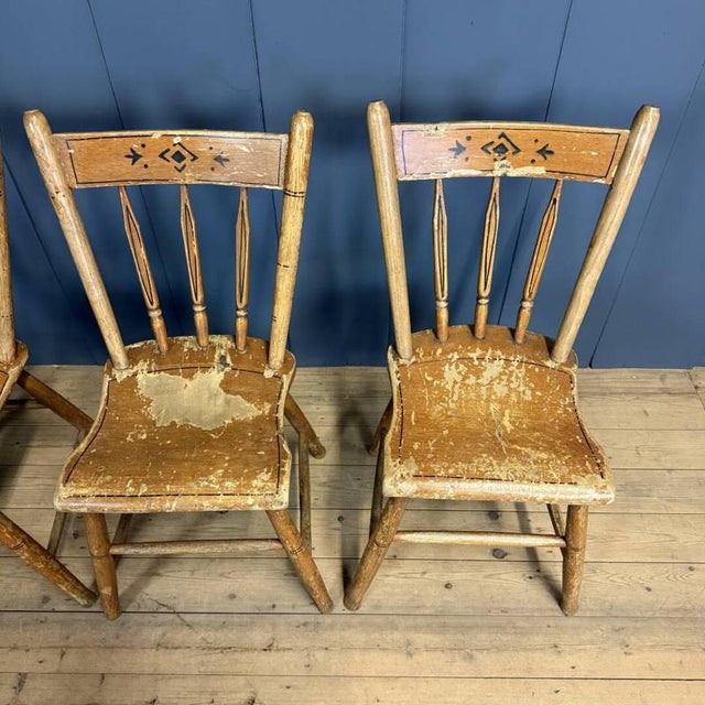 Dutch Painted Kitchen Chairs, Set of 4 For Sale - Image 6 of 18