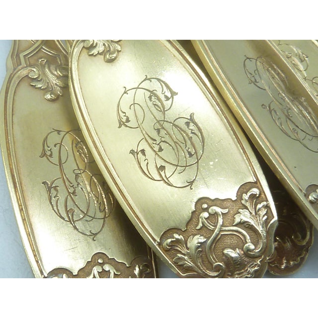 Antique French Sterling Silver & Gilt Tea Service- 14 Pieces For Sale - Image 10 of 13