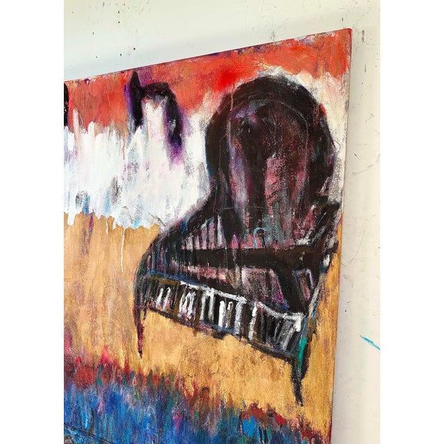 Wood Abstract Painting by Roderick Coles For Sale - Image 7 of 11