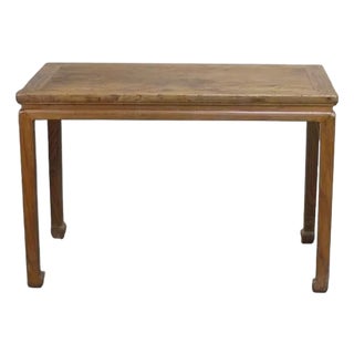 40" Long Naturally Aged Elm Table For Sale