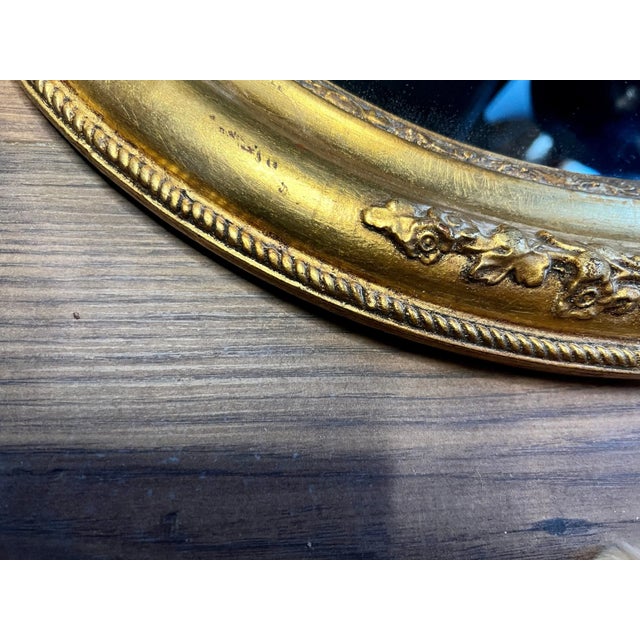 1920s Art Nouveau Gold Leaf Wall Mirror, 1920s For Sale - Image 5 of 7