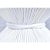 McGuire Coastal White Rattan Wheat Sheaf Coffee Table With Round Glass For Sale - Image 11 of 12