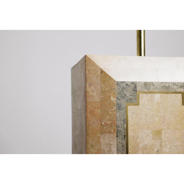 Mid-Century Modern Art Deco Italian Geometric Marble Table Lamp, 1980s For Sale - Image 16 of 18