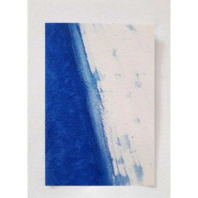 Wave, Side View, Original Watercolor Drawing by Antonietta Valente, 2020 For Sale - Image 3 of 3