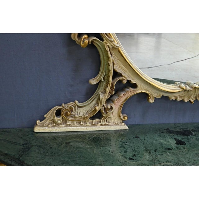 20th Century Wooden Console Mirror Set For Sale - Image 6 of 18