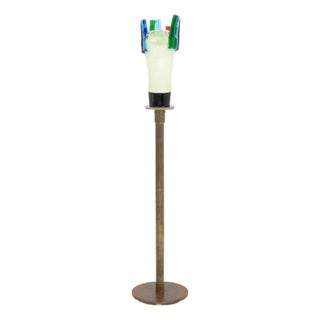 Elio Raffaeli Murano Glass Sculpture Floor Lamp For Sale