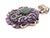 Ottoman 925 Sterling Silver Pendant in Cubic Zirconia, Emerald Root and Ruby R​root, 2000s, Italy For Sale - Image 18 of 18