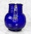 Mid-Century Modern Mid-Century Blue Art Glass Round Ewer Pitcher For Sale - Image 3 of 10