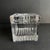 Art Deco Vintage Crystal Trinket Box Faceted Cube Decorative Vanity Box For Sale - Image 3 of 11