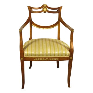 19th-C. Swedish Arm Chair For Sale