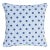 Schumacher Otis Hand Print 16" Pillow in Blue For Sale