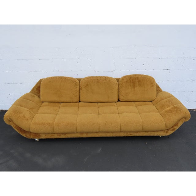 Mid Century Modern Long Gondola Sofa Adrian Pearsall Style 6387 For Sale - Image 10 of 12