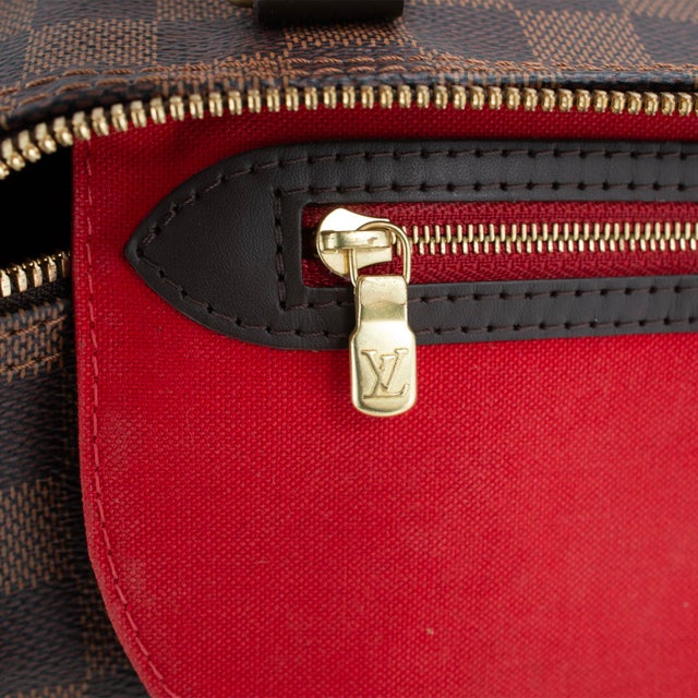 Brown Louis Vuitton Speedy Bandouliere 25 Damier Ebene Coated Canvas Shoulder Tote Bag For Sale - Image 8 of 11