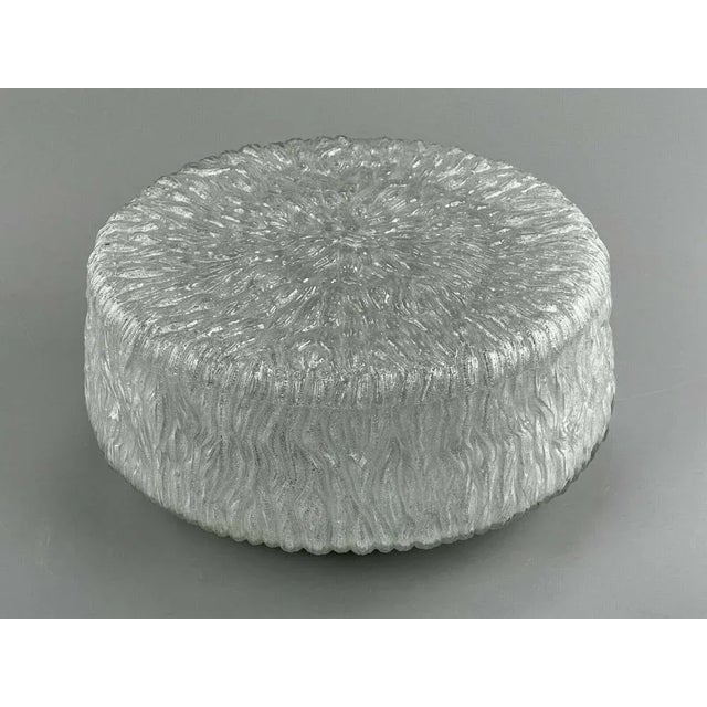 60s 70s lamp light Plafoniere Flush Mount Glass Space Age Design Object: Plafoniere Manufacturer: Condition: good Age:...