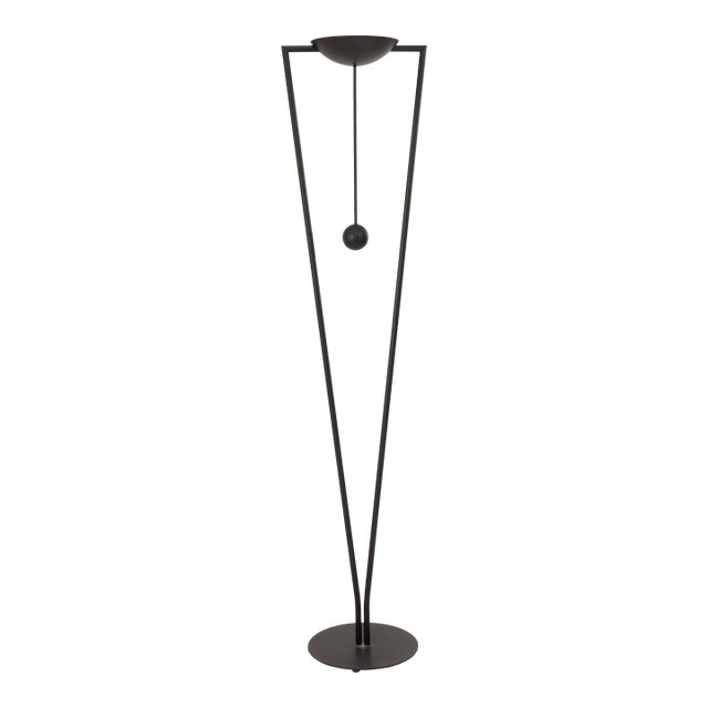 Post Modern Pendulum Torchiere Floor Lamp by Ron Rezek For Sale