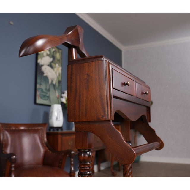 Brown Nsi113 Mahogany Valet For Sale - Image 8 of 10