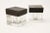 Art Deco Art Deco Inkwells in Macassar Wood and Crystal, Jacques Adnet Style For Sale - Image 3 of 13