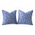 Cotton Chintz Down and Feather Pillows Newly Made With Vintage Fabric For Sale