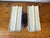 Pair of Faux Book Themed Book Ends, Blue & White Hand Painted Ceramic, Heavy For Sale In Portland, OR - Image 6 of 8