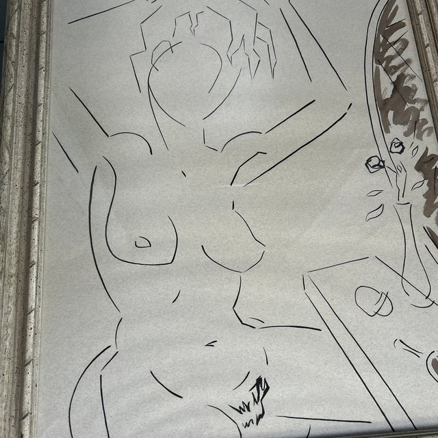 1970’s original Matisse style abstract nude portrait painting. Measures 19.5x24.5 or 23.5x28.5 framed. Check out my shop...