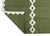 Handmade New Zealand Wool Dhurrie, Olive Green and White Diamond Rug- 10'x14' For Sale - Image 12 of 14