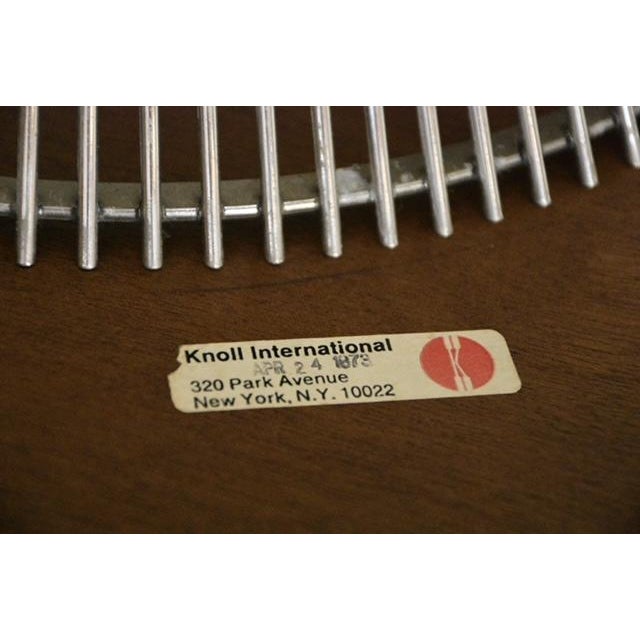1960s Warren Platner for Knoll Walnut 24” Round End Table For Sale In Boston - Image 6 of 6